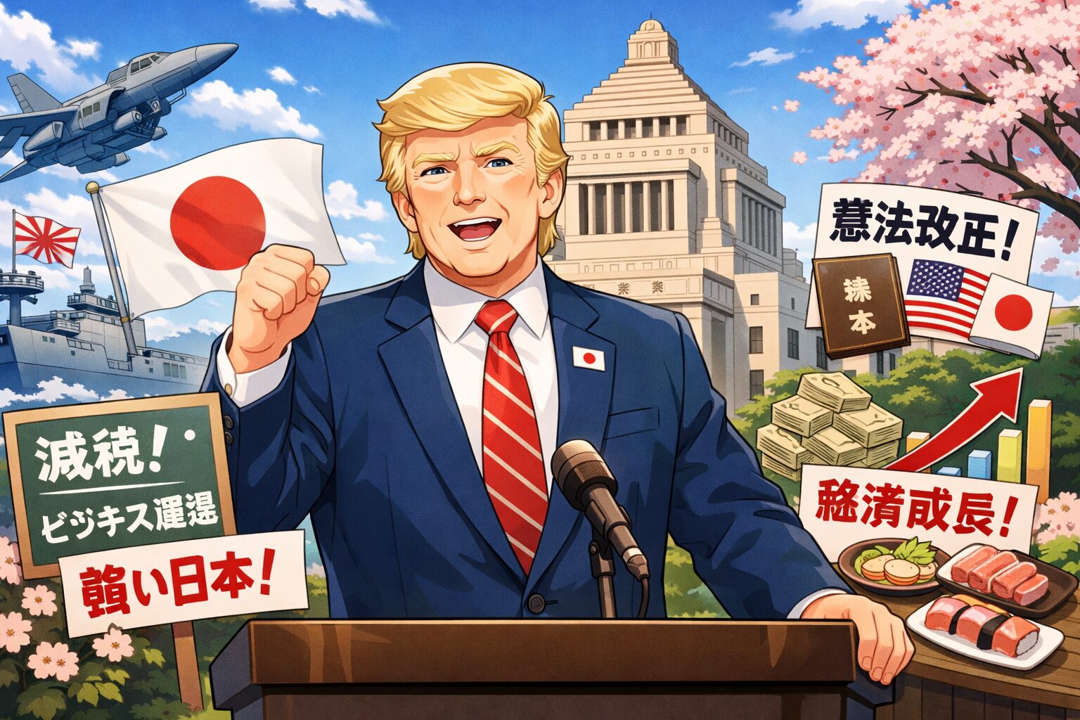 【もしも】Q.トランプが日本の総理大臣になったらどんな政策を打ち出すと思いますか？